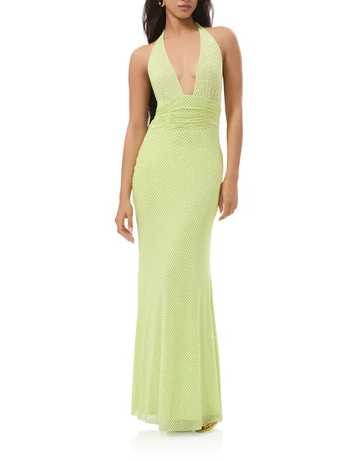 Citrus Pin Dot Dress