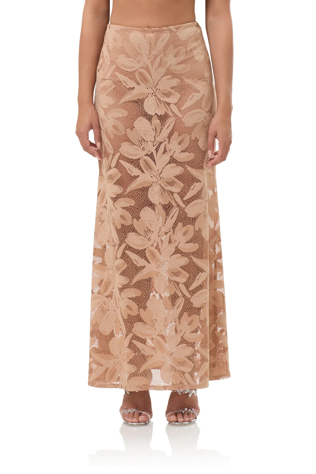 Floral Crochet Lace Skirt